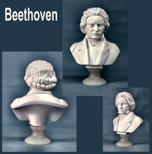 Beethoven Bust Marble Statue